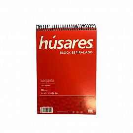 BLOCK HUSARES ESQUELA X80H C/ESP CUADRICULADO (6404)