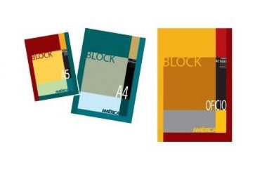 BLOCK AMERICA EMBLOCADOS A5  X 80H CUADRICULADO (190843)