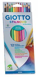 LAPIZ COLOR GIOTTO STILNOVO ACUARELABLE X12U. LARGOS (255700ES)