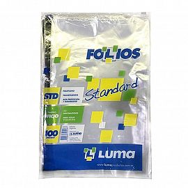 FOLIO LUMA OFICIO LIVIANO X100U. (30-03) POLIETILENO