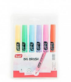 MARCADOR TRABI BIG BRUSH X6U. PASTEL (TR5996)