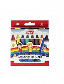 CRAYONES DE CERA TRABI MAXI JUMBO X8U.(TR1029)