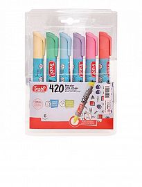 MARCADOR TRABI 420 AL AGUA PASTEL X6U. (TR11518)