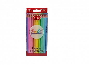 LAPIZ COLOR TRABI PASTEL LARGOS X12U. (TR7999)