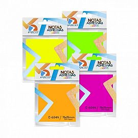 NOTAS ADHESIVAS EZCO 75X75X100 NEON C/U (E-654N)