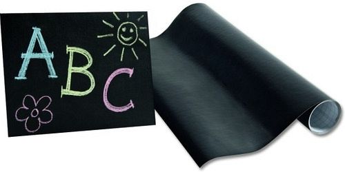 PIZARRA NEGRA 60 X 90 CM EN ROLLO PVC AUTOADHESIVO TIZA LAMA (6090NE)
