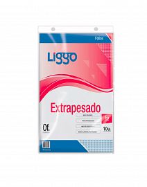 FOLIO LIGGO OFICIO PLANO EXTRAPESADO 70MIC. X 10U. (350-1110)