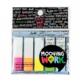 BANDERITAS SEÑALADORES MOOVING DUO COLOR NEON X125 (2100202)