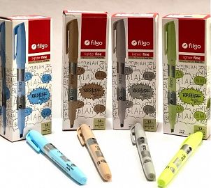 RESALTADOR FILGO LIGHTER FINE PASTEL  X 12U. V/COLORES C/U (SLF-C12-317/312)