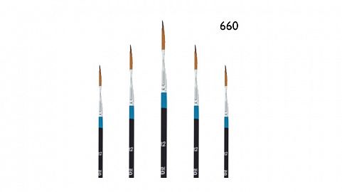 PINCEL EQ ARTE REDONDO N° 12 (660-12) SINTETICO
