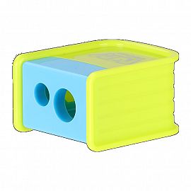 SACAPUNTAS PLASTICO DELI LINEA POP 2 BOCAS (ER00300)
