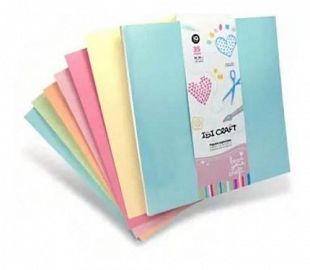 PAPEL ESPECIAL IBI CRAFT 30X30CM 35H 160GR V/COLORES (600806)