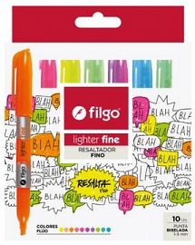RESALTADOR FILGO LIGHTER FINE FLUO X10U (SLF-E10-FLU)
