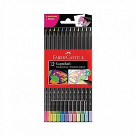 LAPIZ COLOR FABER SUPERSOFT X12U COLOR NEON/PASTEL (120712SOFTNP)