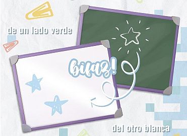 PIZARRA LIGGO 70X50 PASTEL 2 EN 1 V/COLORES (510-0621)