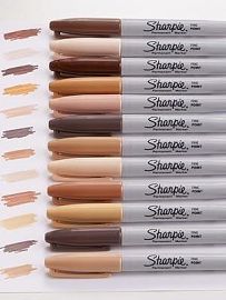 MARCADORES SHARPIE FINO PERMANENTE  TONOS PIEL X5U (2195179)