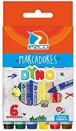MARCADORES EZCO JUMBO DYNO PUNTA CONICA X6U (403720-6)