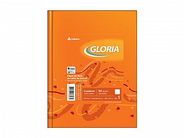 CUADERNO GLORIA T/DURA X84H P/FORRAR RAYADO (100924)