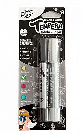 TEMPERA SIFAP SOLIDA-LAPIZ BLACK & WHITE X2U. (4100)