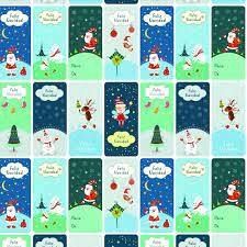 PAPEL AFICHE MURESCO FANTASIA TAGS NAVIDEÑOS X10U C/U