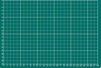 BASE DE GOMA IBI CRAFT PARA CORTE 45X30CM A3 VERDE (127502)
