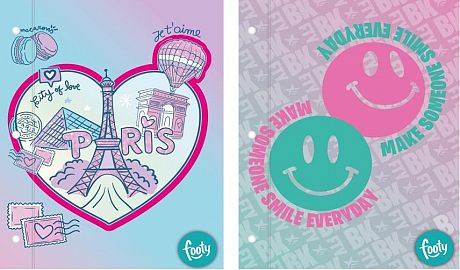 CARPETA INKDROP ESCOLAR N°3 C/CORDON  FOOTY GIRL II