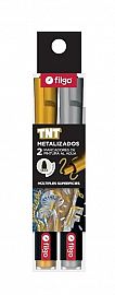 MARCADORES FILGO PINTURA AL AGUA TNT X2U METALIZADOS TRAZO MEDIO (TNTM30-E2-MET)