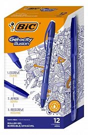 BOLIGRAFO BIC BORRABLE ILLUSION X12 C/U (935987)