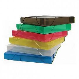 CAJA ARCHIVO LAMA 4CM POLIPROPILENO V/COLORES OFICIO (DC403COF)