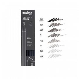 LAPIZ CARIOCA GRAFITO PLUS 2H X12U (45237)