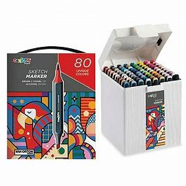 MARCADORES CARIOCA PLUS SKETCH DOBLE PUNTA X80U (45243)
