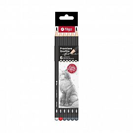 LAPIZ FILGO GRAFITO PREMIER X6U SURTIDAS 2H/HB/B/2B/4B/6B (PN103-C6-SUR)