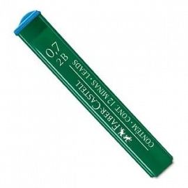 MINA FABER CASTELL 0.7MM 2B X12 C/U.